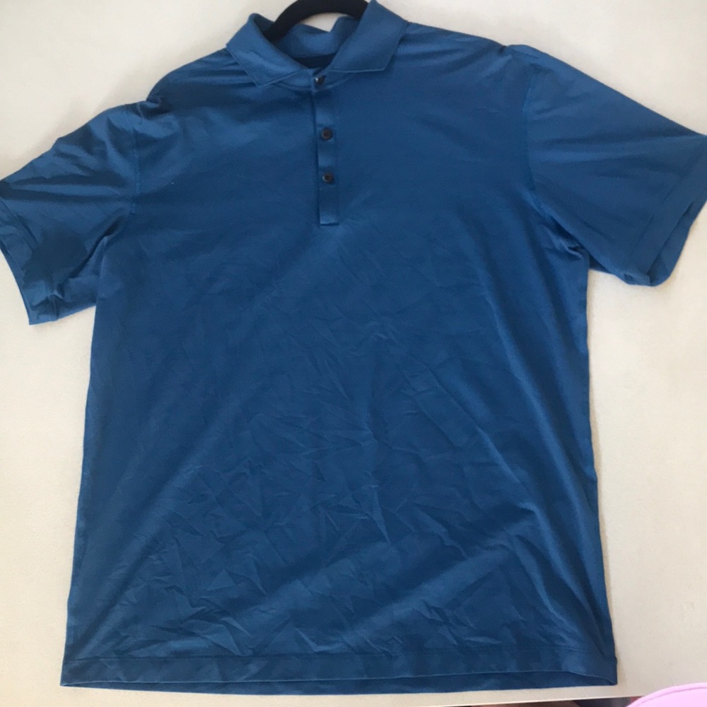 Lululemon Athletica Polo Navy Blue Xl